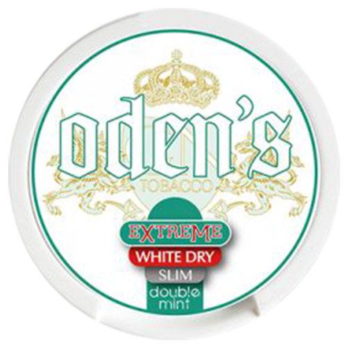 Odens Extreme White Dry Slim Double Mint Snus
