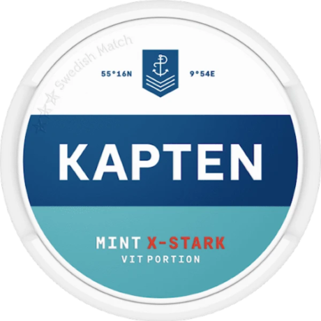 Kapten White Mint Extra Strong Portion Snus