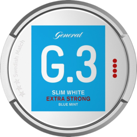 G. 3 Slim White Extra Strong Blue Mint