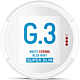 G. 3 Super Slim White Strong Blue Mint