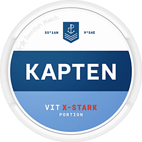 Kapten White Extra Strong Portion Snus