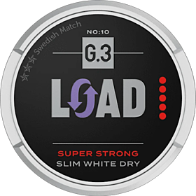 G.3 LOAD Slim White Dry Super Strong Snus