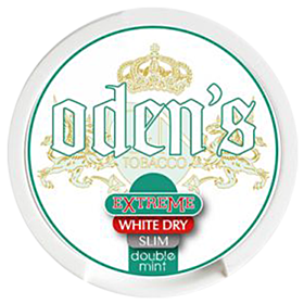 Odens Extreme White Dry Slim Double Mint 13g
