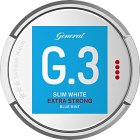 G. 3 Slim White Extra Strong Blue Mint
