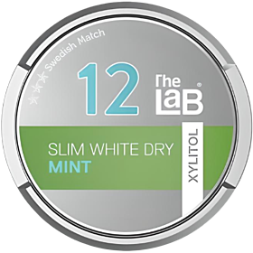 The Lab 12 Slim White Dry Strong Mint Snus