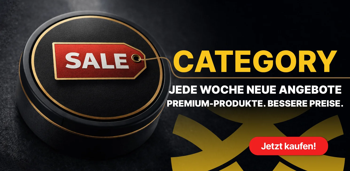 Sale-Kategorie &ndash; reduzierte Snus-Produkte jede Woche neu
