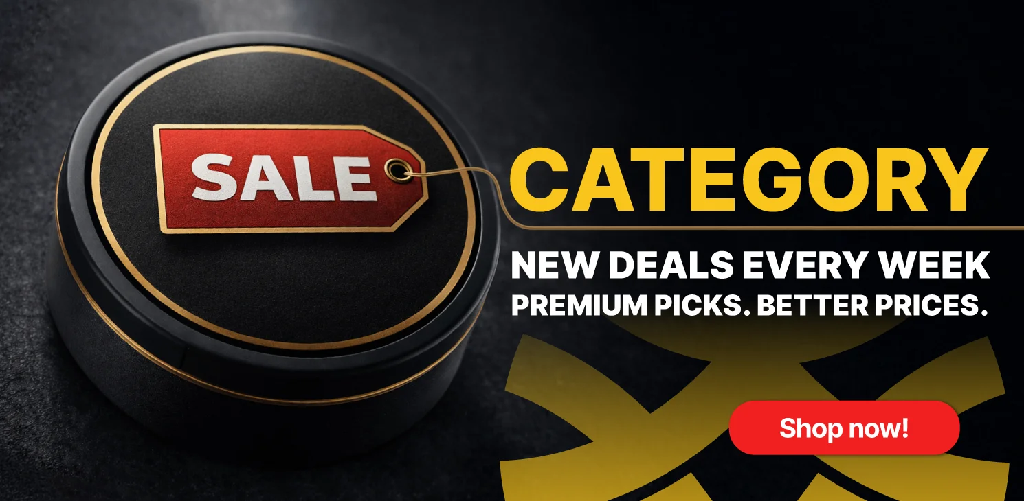 Sale category – discounted snus products updated every week